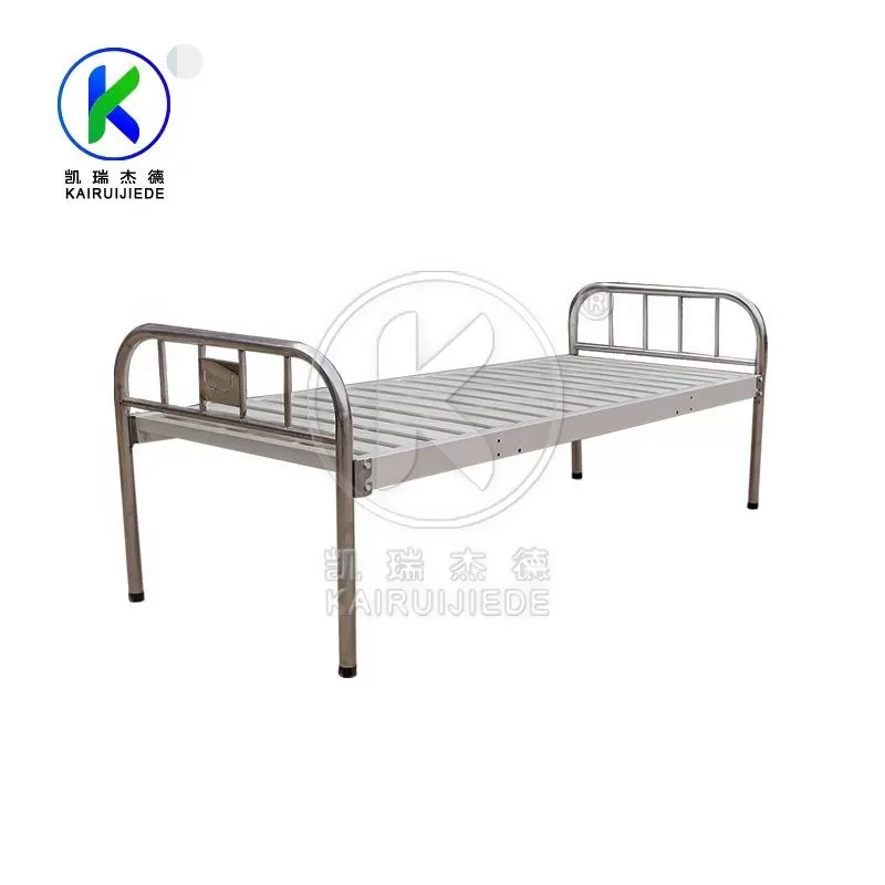 JDC13-01 Flat hospital bed with stainless steel head&foot board