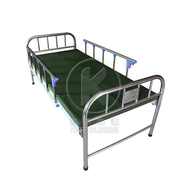 JDC13-01 Flat hospital bed with stainless steel head&foot board