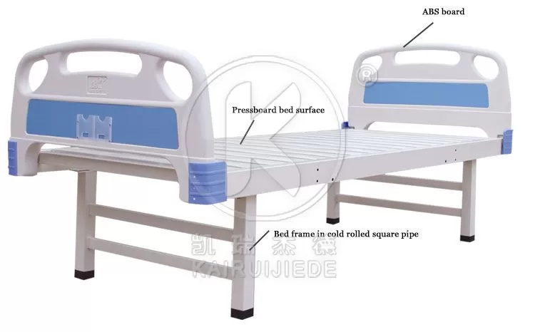 JDC12-01 Flat hospital bed with ABS head&foot board