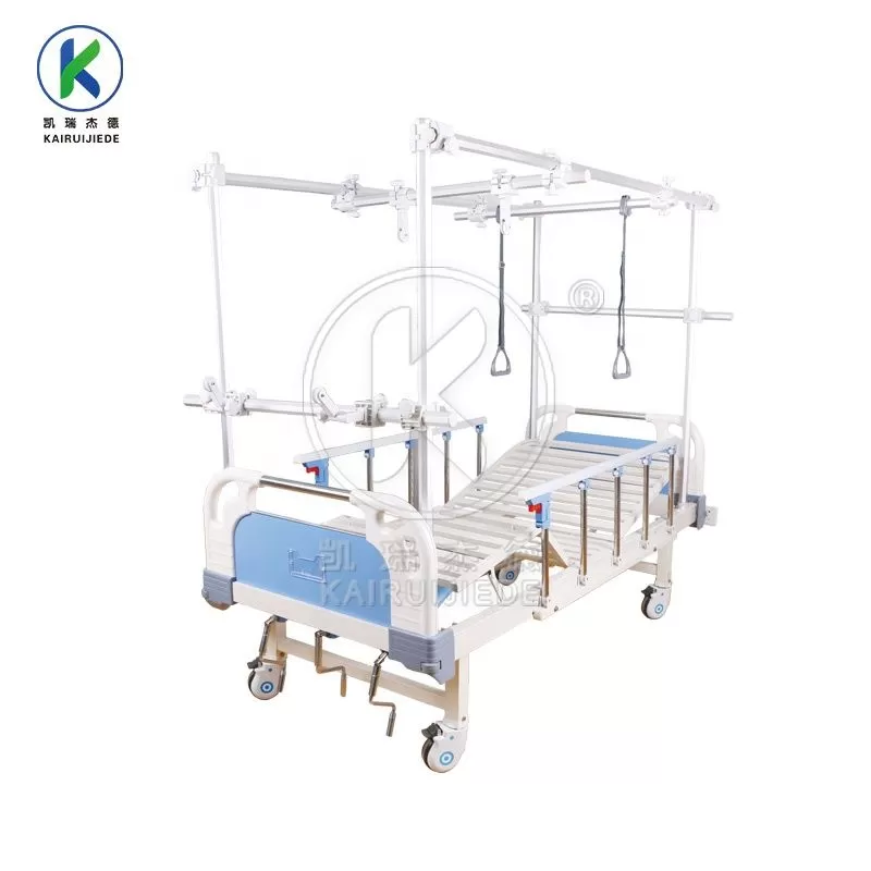 JDC15-2 Orthopedic traction hospital bed with aluminum alloy gantry traction frame