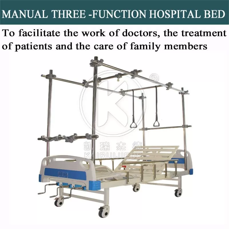 JDC15-1 Orthopedic traction hospital bed with stainless steel gantry traction frame