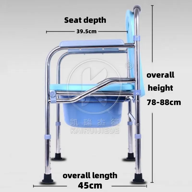 JD-ZB04 Stainless steel commode chair