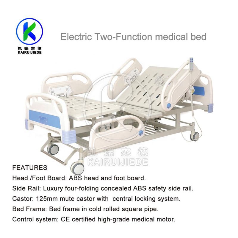 Electric two function hospital bed