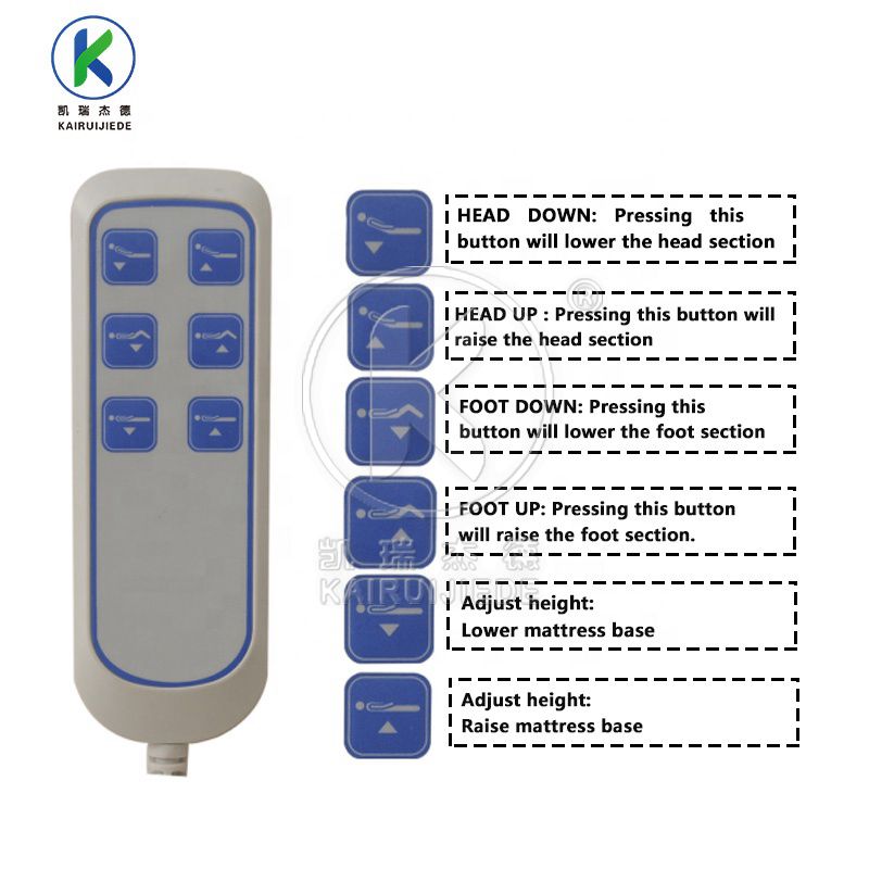 Electric three function hospital bed