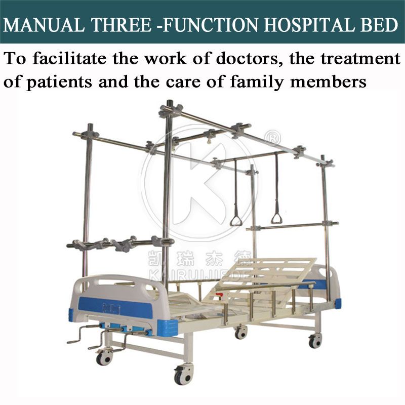 JDC15-1 Orthopedic traction hospital bed with stainless steel gantry traction frame