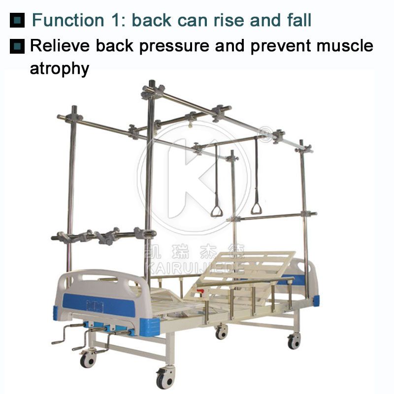 JDC15-1 Orthopedic traction hospital bed with stainless steel gantry traction frame